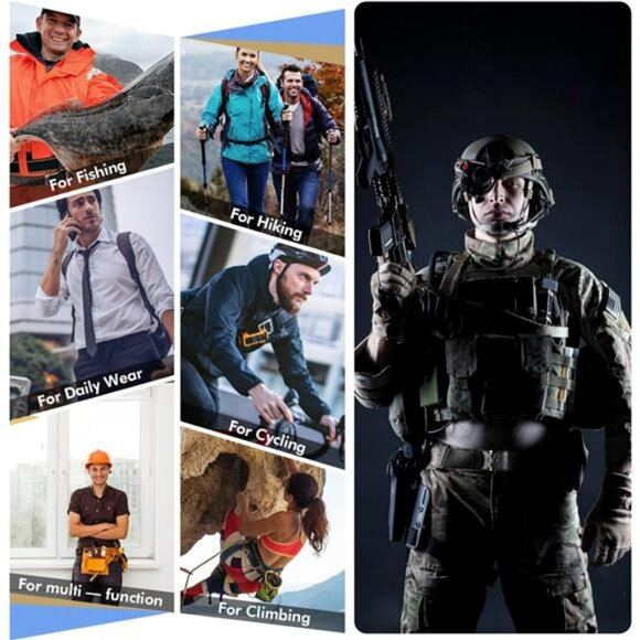 Tactical nylon belt men military hiking work belt heavy duty quick release buckl - Picture 3 of 6